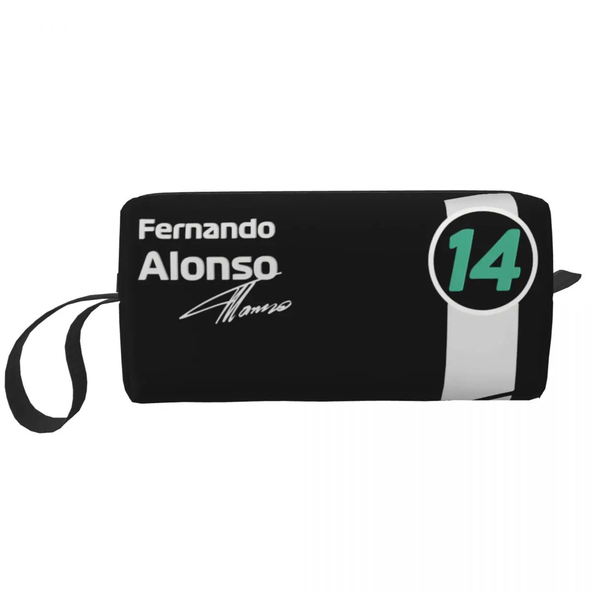 

Custom Sport Motorcycle Travel Cosmetic Bag for Women Alonso 14 Number Toiletry Makeup Organizer Lady Beauty Storage Dopp Kit