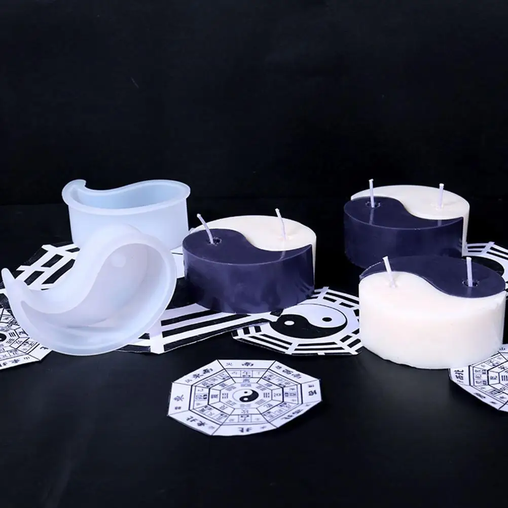 Moules pour la fabrication de bougies, 2 pièces, bricolage, support de moule, résine époxy, moulage de savon, stockage Flexible