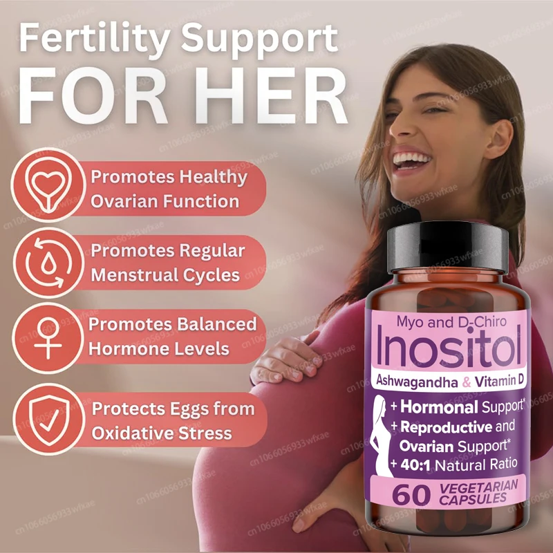 

Pure Inositol Supplement 40:1 Ratio - Ovarian & Fertility Support for Women Hormone Balance, Ovarian Function