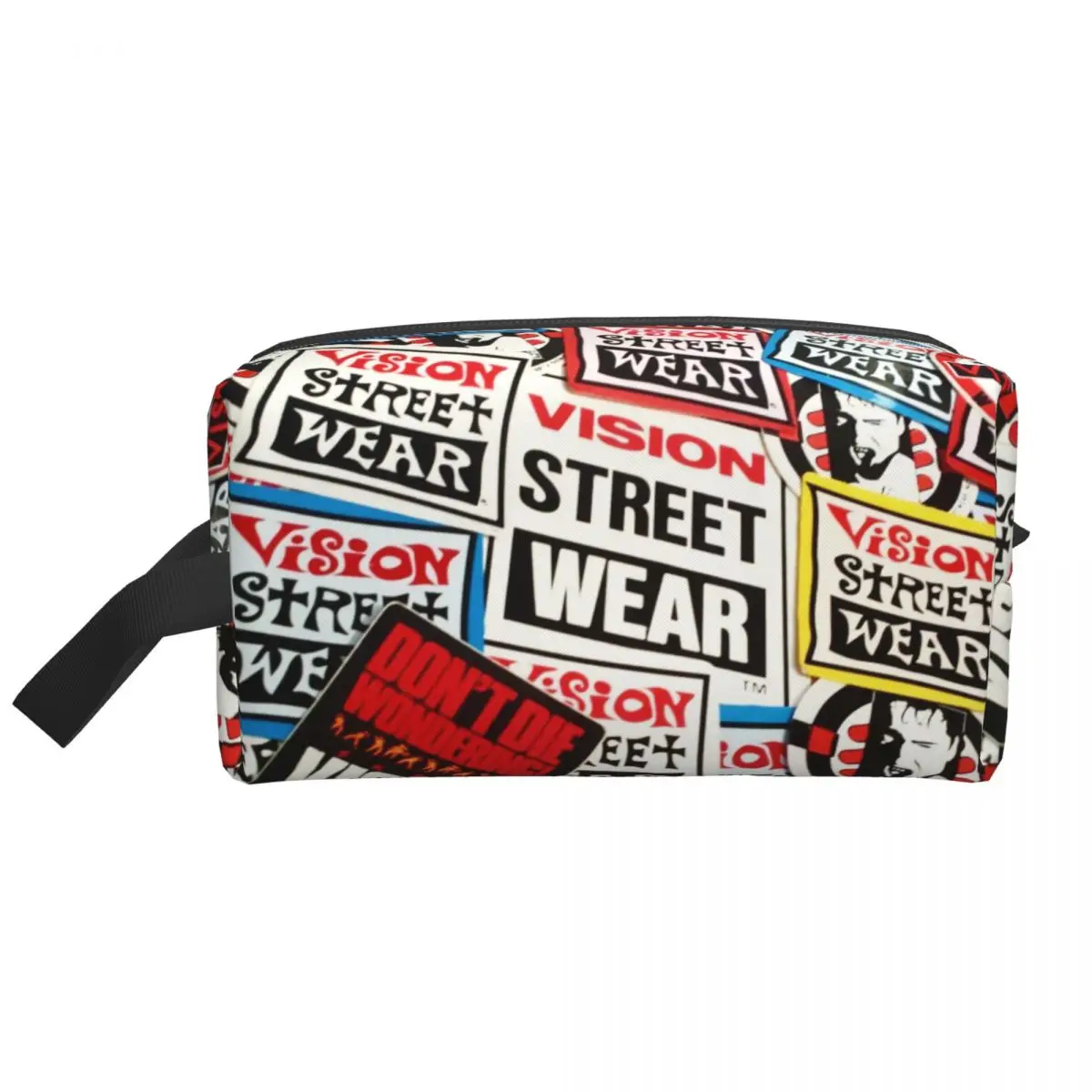 Custom Original 80s Vision Street Wear Makeup Bag for Women Travel Cosmetic Organizer Kawaii Storage Toiletry Bags