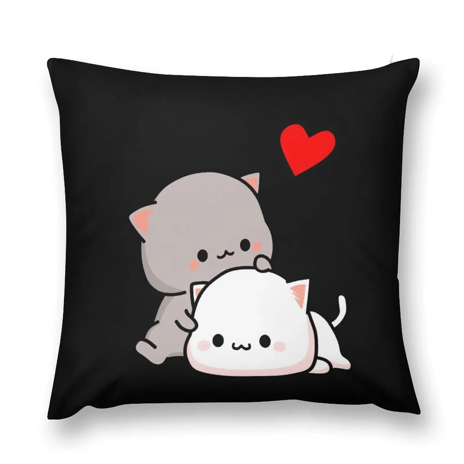 

Peach Cat and Goma Love Never Fails Classic T-Shirt Throw Pillow Decorative Cushion Cover christmas decorations 2025 pillow