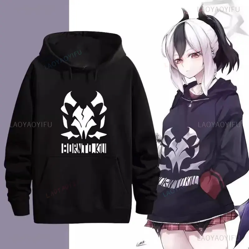 Men Women Anime Onikata Kayoko Blue Archive Born To Kill hoodies Sweatshirts Cosplay Manga Aesthetic Unisex Long Sleeve Clothes