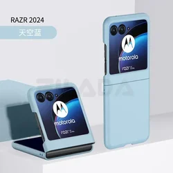 For Motorola Razr 2024 2022 40 Ultra Case Ultra Thin Skin Friendly Matte Candy Color Protective Shockproof Hard Cover Accessory