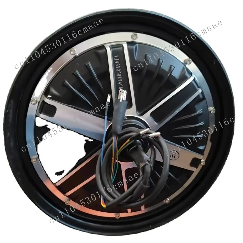 48V 350W Electric Hub Motor BLDC Kit 10-Inch 350W Brushless Commutation for Electric Bicycle Scooter Motorcycle Disc Brake