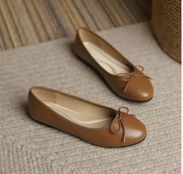 נעלי בלרינה עם פפיון