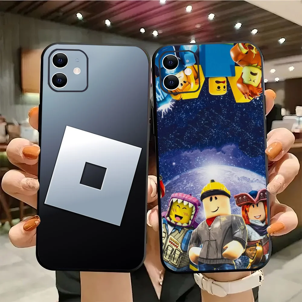 1pcGame R-Robloxes Phone Case Silicone Soft For IPhone 16 15 14 13 12 11 Plus Pro Max Plus