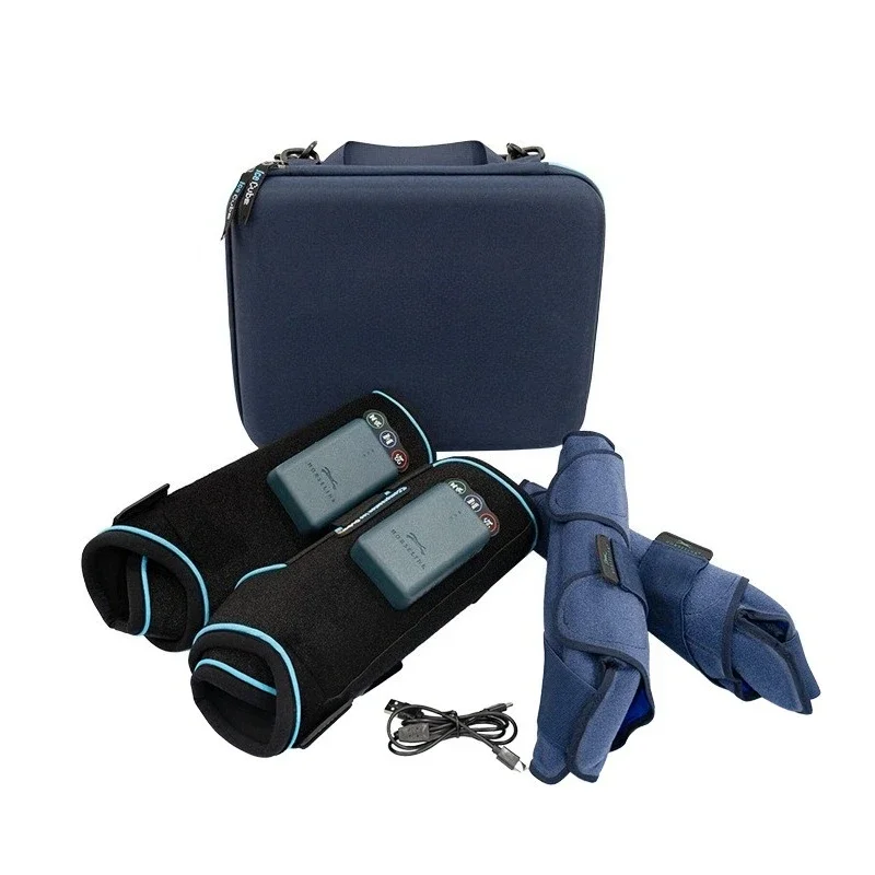 

Ice compress vibrating horse leggings, vibration cooling soothing hind leg equestrian harness