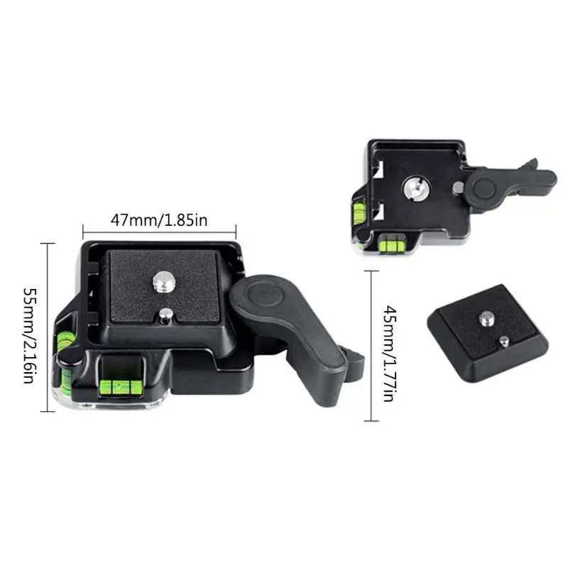 QR-40 Metal Quick Release Plate Clamp Mount Base Holder for DSLR Camera Stand