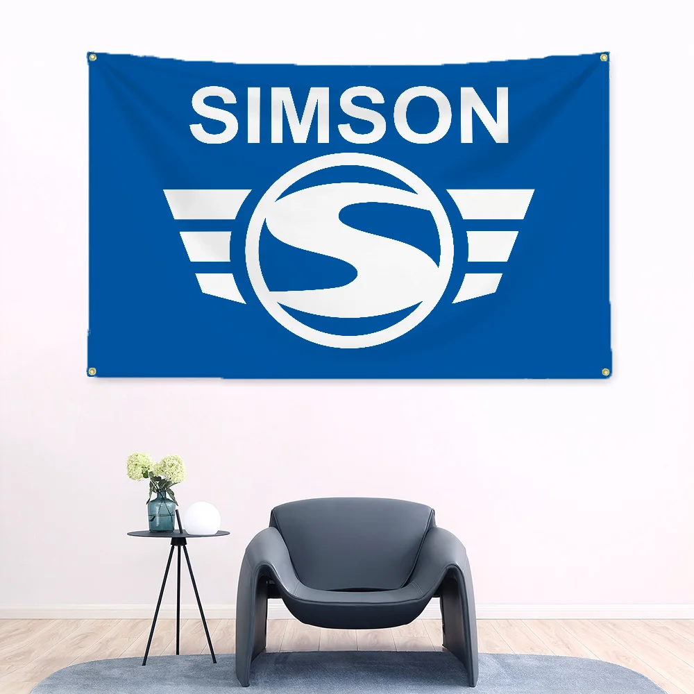 Garage Decor Simson Tapestry Wallart Home Decoration Flag to Hang Flags for Bedrooms Outdoor Garden Banners Accessories