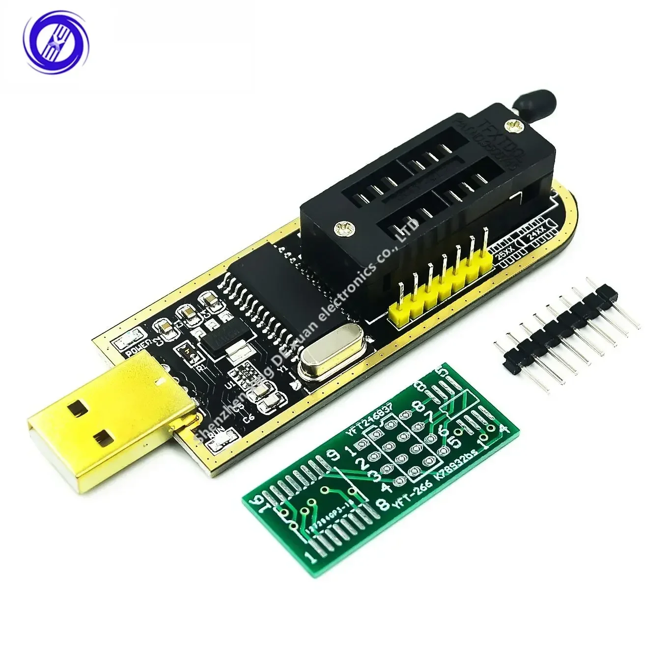 CH341A 24 25 Series EEPROM Flash BIOS USB Programmer Module + SOIC8 SOP8 Test Clip For EEPROM 93CXX / 25CXX / 24CXX