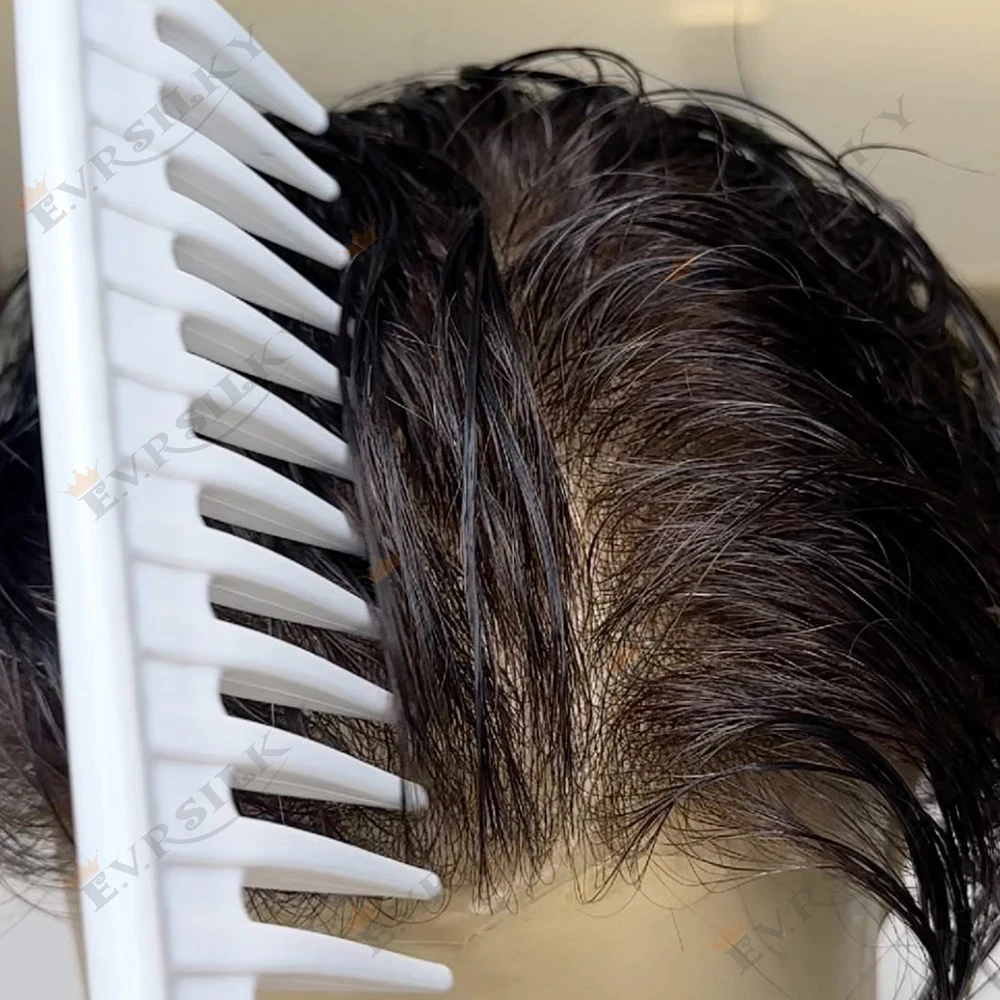 

Ультратонкий мужской парик (система замещения волос) из микрофибры, плотность 80%, толщина 0.02 мм, цвет: пепельно-русый, серый, коричневый, 540 # 1B65 Невидимый протез из натуральных волос V-loop