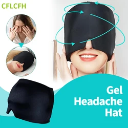 Massaggiatore per la testa tappo in Gel mal di testa emicrania dolore massaggio cappello antistress sollievo dalla pressione maschera per gli occhi Hot Cold Compress Therapy Ice Hat