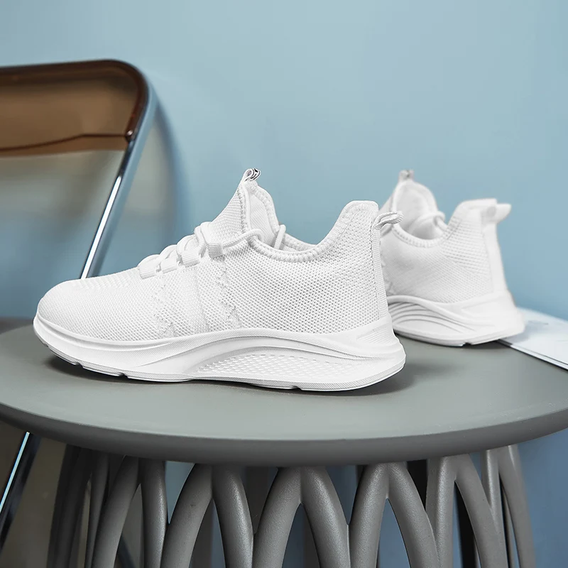 Mesh Women Running Shoes Breathable Knited Women's Casual Outdoor Fitness Walking Shoe Lightweight Lace-up Sports Footwears