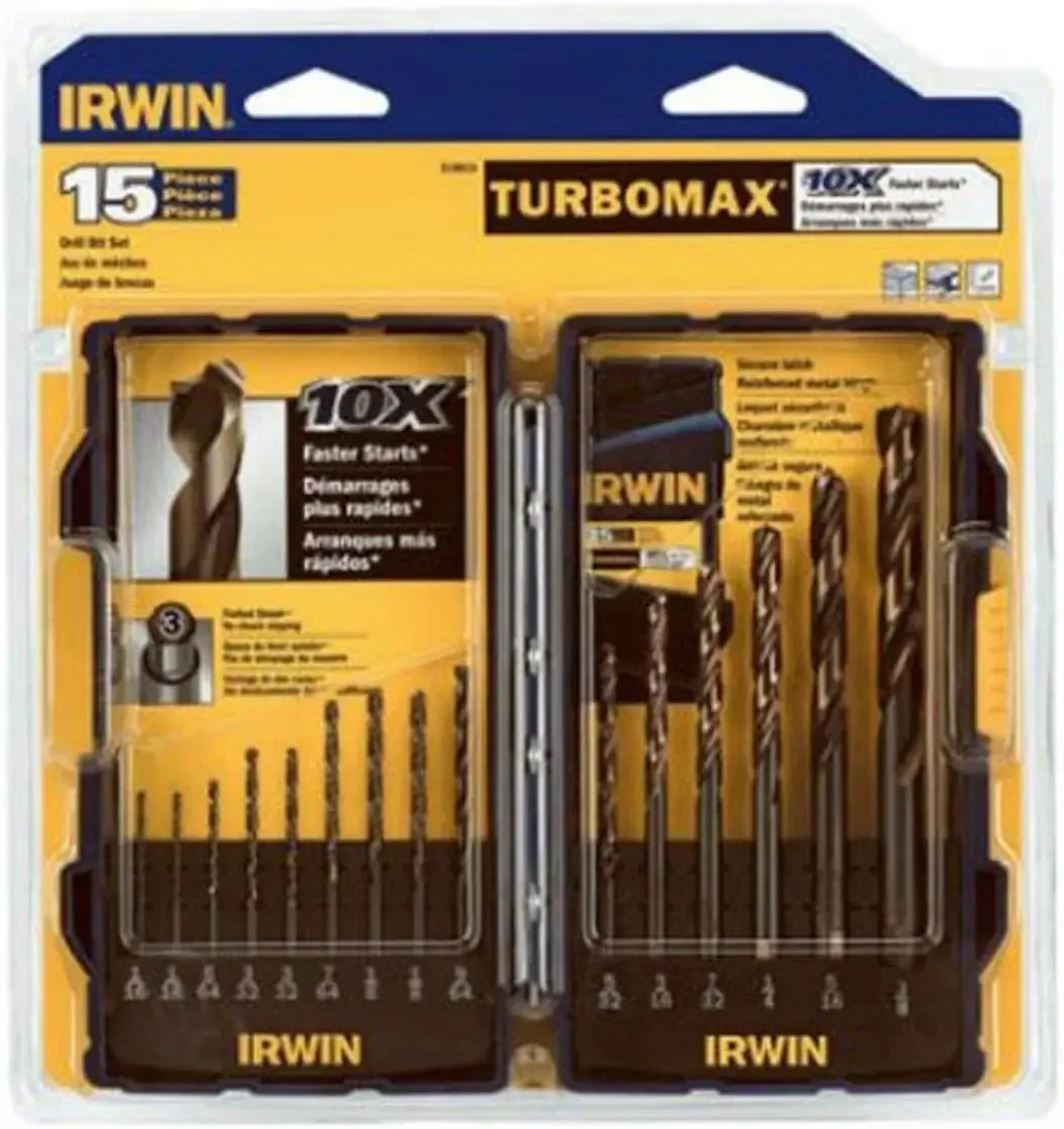 Tools IRWIN Drill Bit Set with TurboMax Bits & Case, 29-Piece (3018006B)