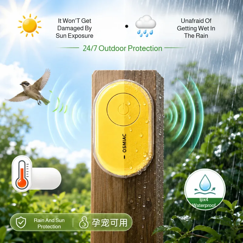 Ultrasonic Insect Repellent Children's Pet Electronic Mosquito Repellent Outdoor Garden Yard Automatic Silent Bird Repeller