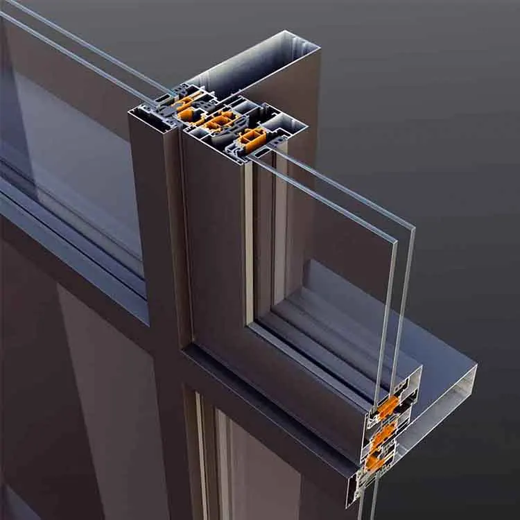 التخصيص الساخن بيع واجهة زجاجية بناء الألومنيوم الستار جدار الموردين ملف الألومنيوم الهيكلي لجدار الستار #1
