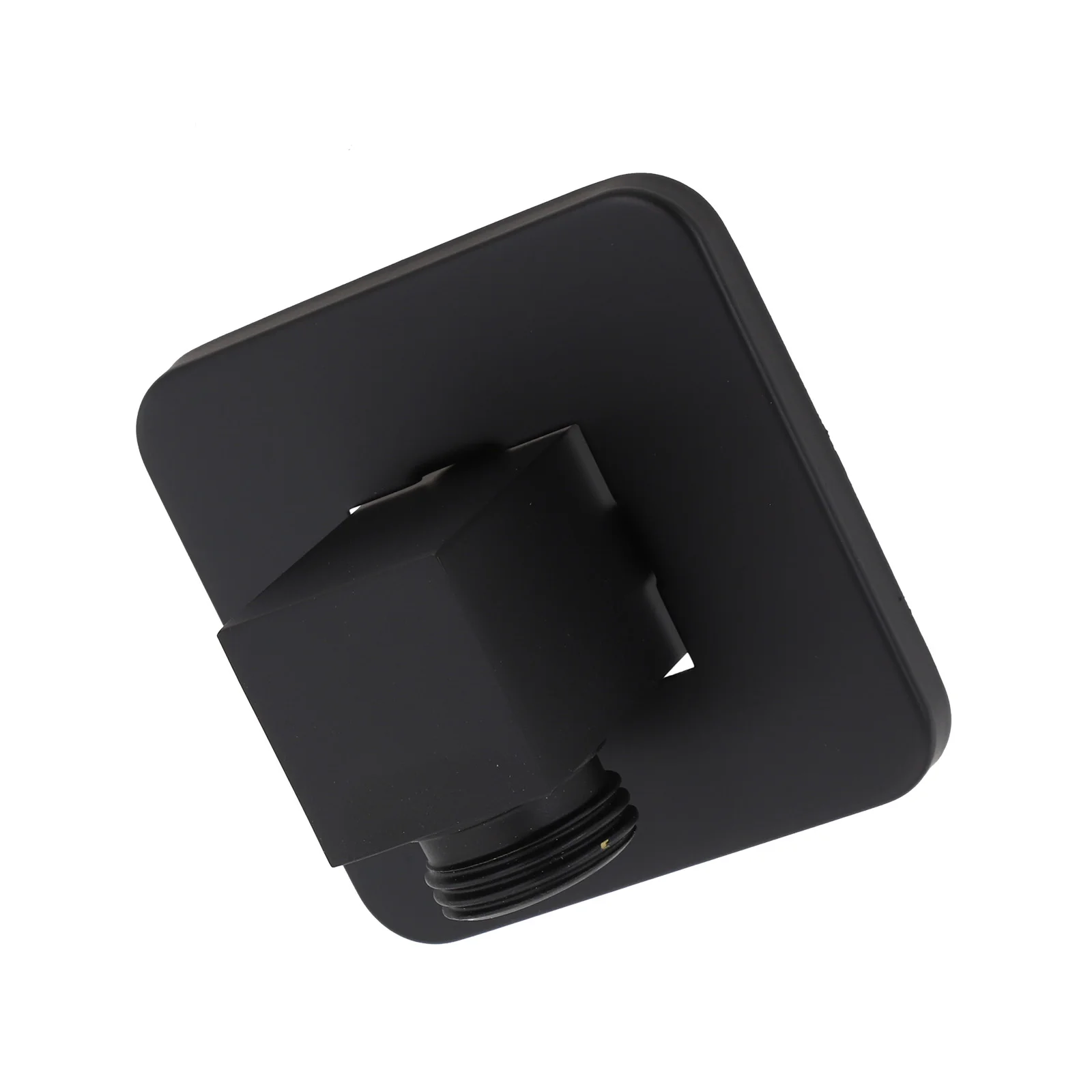 

Modern Black Brass Shower Hose Wall Outlet Elbow Connector Compatible with Handheld Showers and Bathtubs G1/2 Size