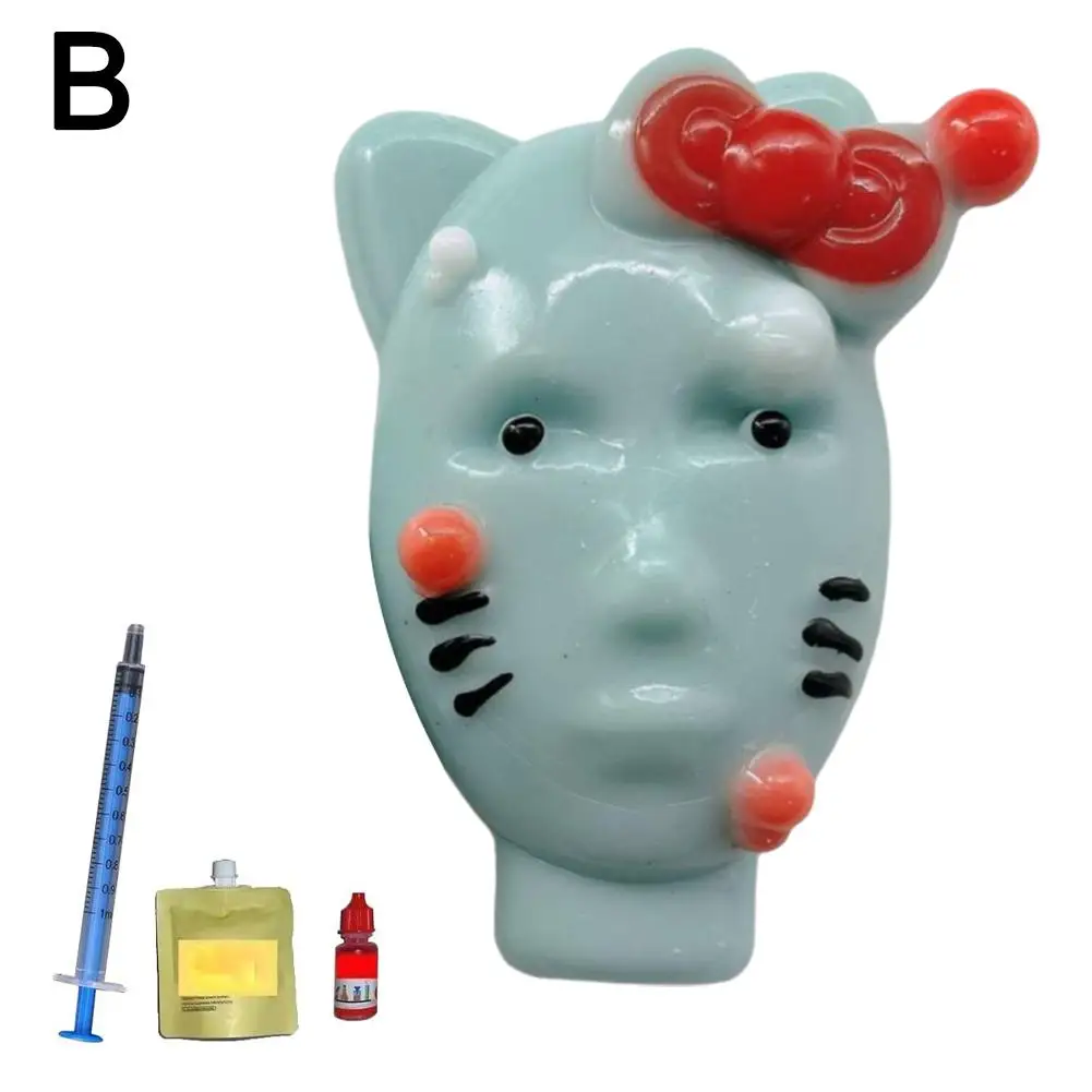 Alien Stress Relief Knijpen Acne Zelfgemaakt Knijpspeeltje Superzacht Siliconen Abstract Cartoon Herbruikbaar Release Rebound Speelgoed