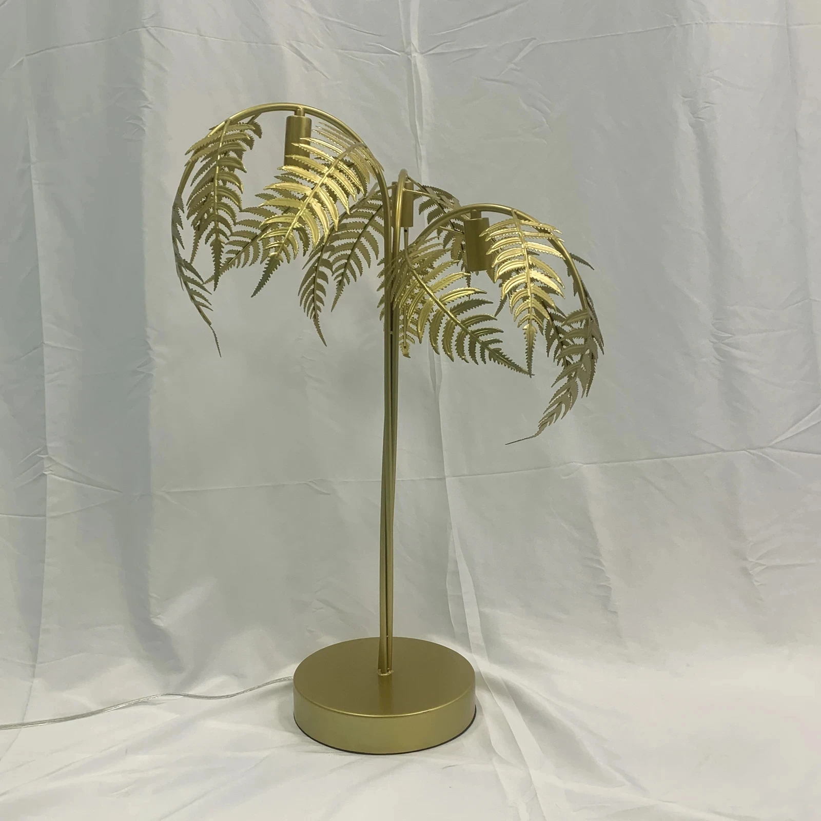 CX071CS Creative Floor Lamps Wrought Iron Leaves Design Villa Model Room Hotel Palm Tree Table Floor Light Home Decoration