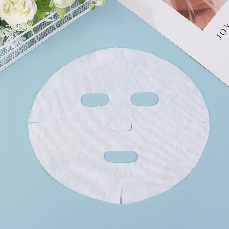 50pcs/Bag Disposable Facial Mask Non-Woven Fabrics Paper Face Mask Sheet Ultra-Thin Tool Free Eye Mask Paper