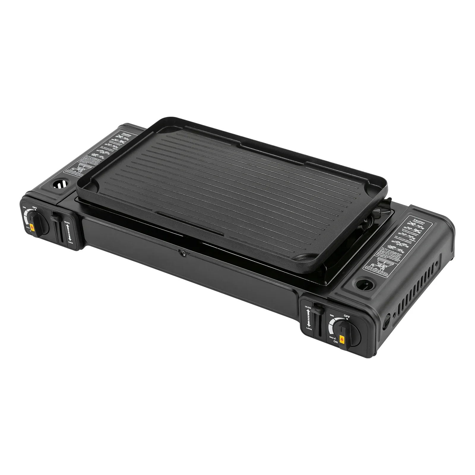 Estufa de camping multifuncional portátil de 2 quemadores para cocinar y preparar comidas al aire libre