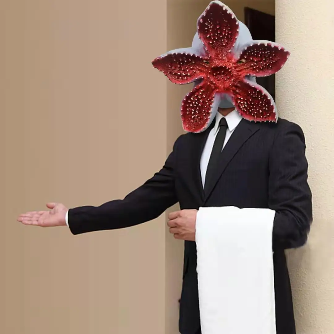 

1PCS Halloween Horror atmosphere costume Carnivorous Plant Latex Head Mask - Masquerade Party Costume Decor