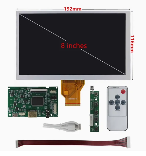 8-inch AT080TN64 LCD display screen touch handwriting internal and external screen panels portable display driver control board