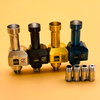 DSX Psychomod Xcentred RBA Bridge 316ss DL Style RBA With 1.5/2.0/3.0/3.5/4.0mm Air Pins for BB Billet Boro Tank