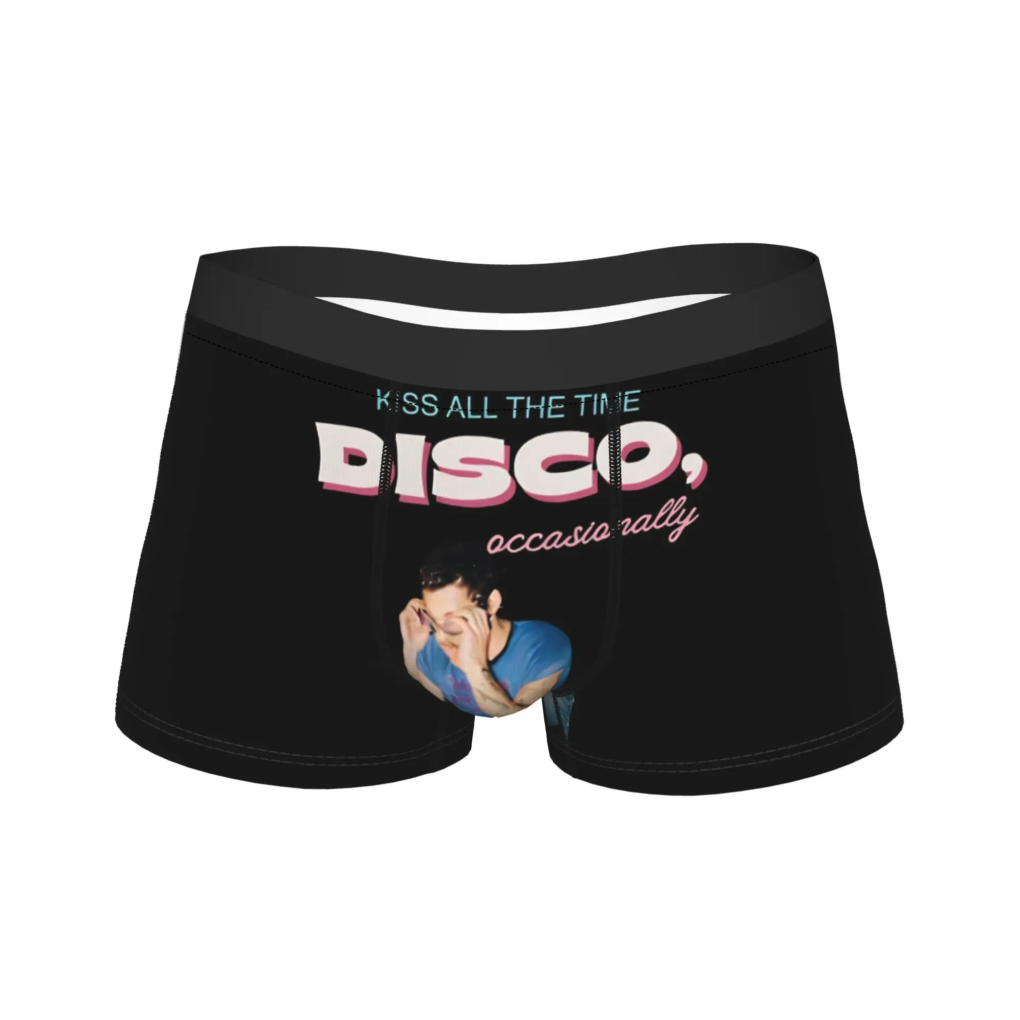 

Harrys Styles Kiss All The Time Disco Underwear Boxer Shorts Trenky Man Underpants Comfortable Shorts Briefs Gift Idea