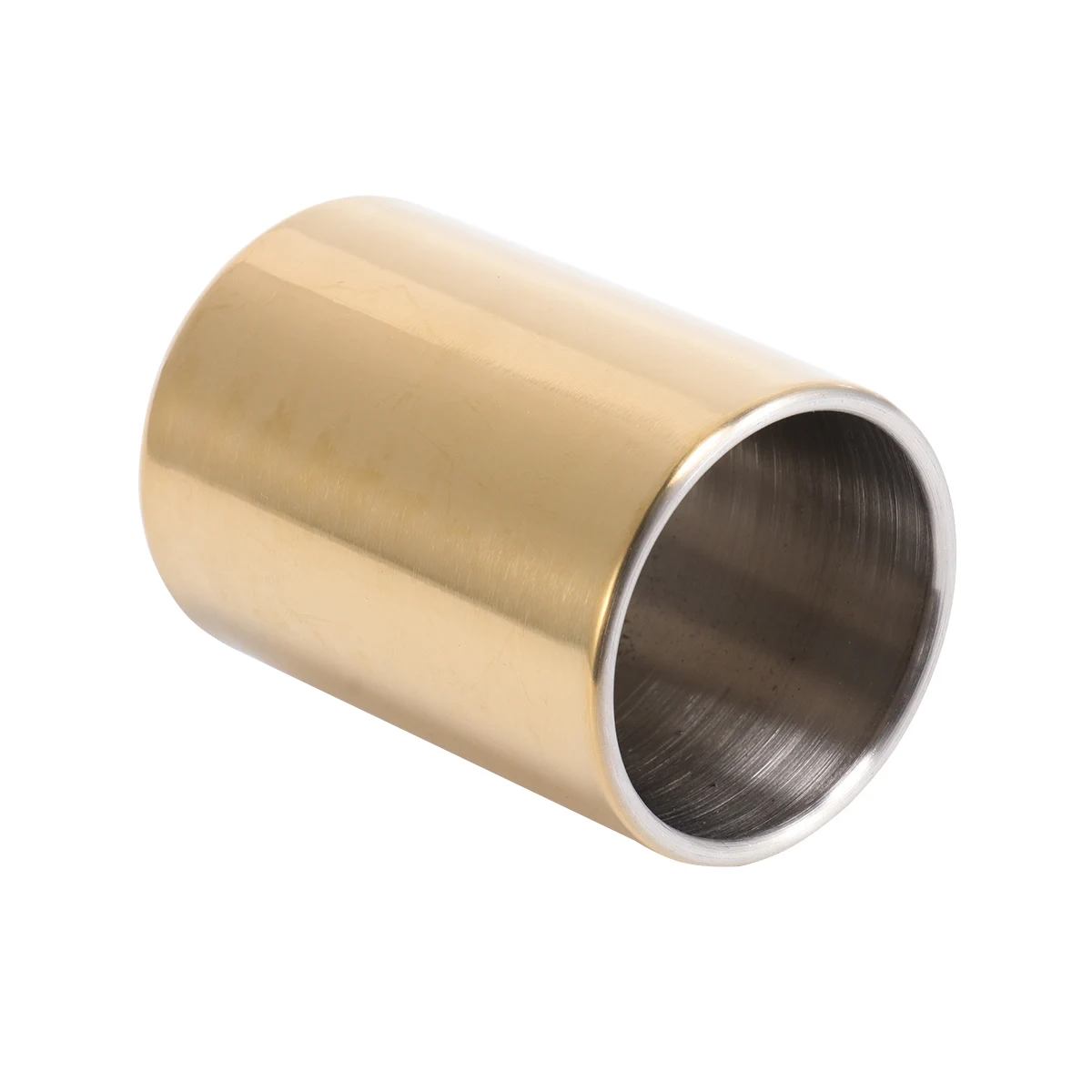 

Stainless Steel Toothpick Holder Box Golden Brushed Texture Toothpick Container for Home Restaurant Party Use