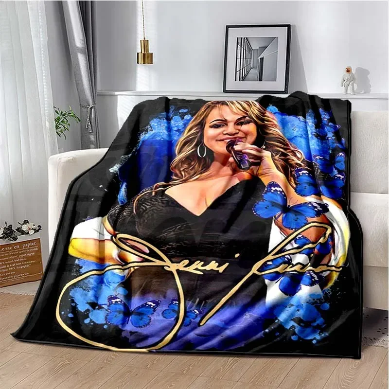 Classic Latin Singer Jenni Rivera Printed Blanket Fanart Flannel Blanket Fashion Soft Warm Blanket Home Daybed Picnic Blanket