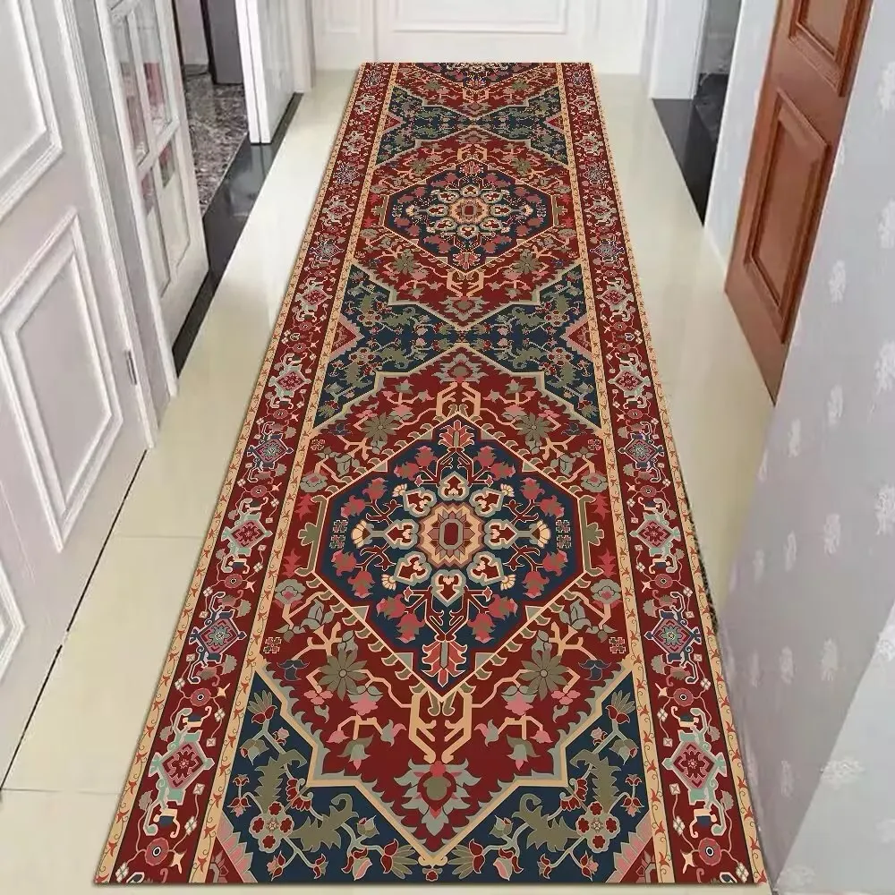 Corridor Carpet By Meters Ethnic Persian Style Hallway Runner Rug Hall Kitchen Aisle Floor Mat Bedroom Area Rugs Size Customized