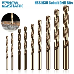 3/4/5/6/8/10PCS HSS M35 5% Cobalt Twist Drill Bits Set Core For Wood Metal Hole Cutter Stainless Steel Wood Metal Drilling Kit