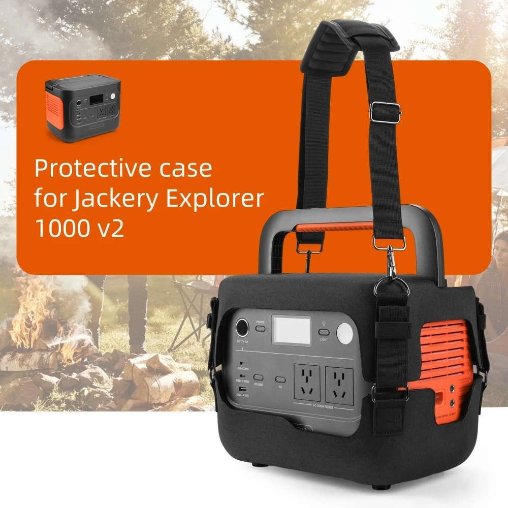 

Suitable for Jackery Explorer 1000 V2 EVA Portable Protective Case Durable Cover for Outdoor Equipment