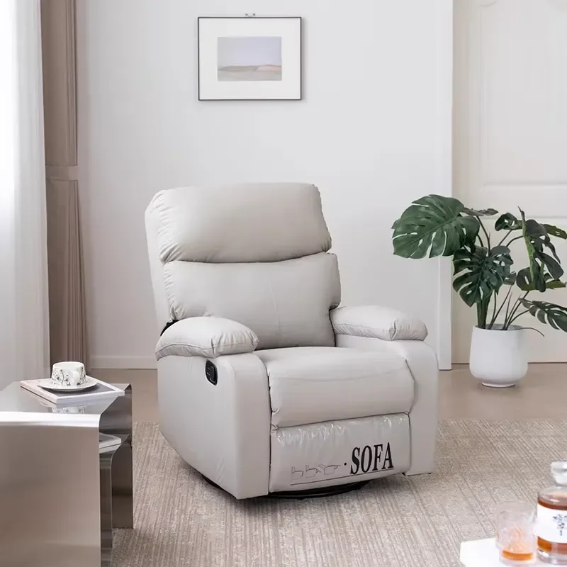 Modern Orange Electric Recliner Sofa Luxury Home Theater Cinema Seat Comfortable Living Room Furniture Chair for Movie Night