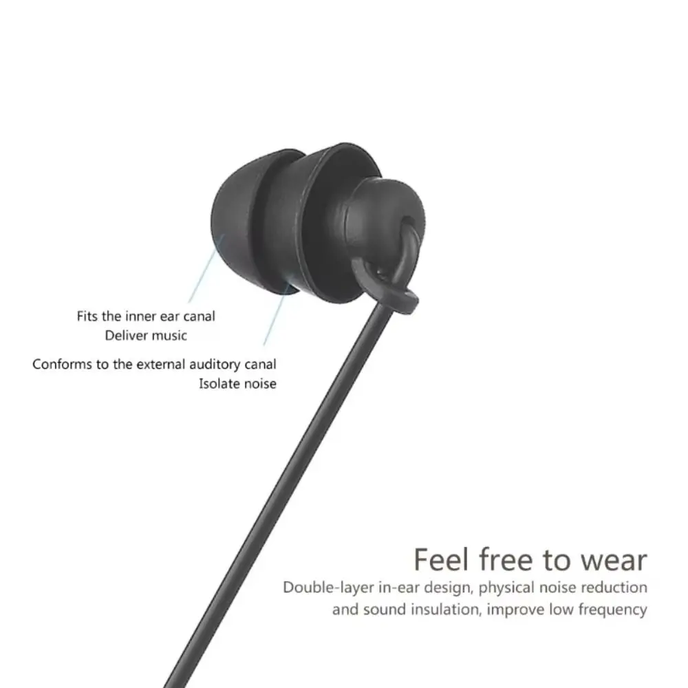 for Phone Noise Isolating Single Side Earphone Short Line 2M Line Mono Earbuds Silicone In Ear 3.5mm Plug Headphone MP3 Players