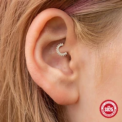 ROXI Multible Crystal Hoop Earrings for Women 2021 925 Sterling Silver Ear Nose Jewelry Earrings Heart Round joyas de plata 925