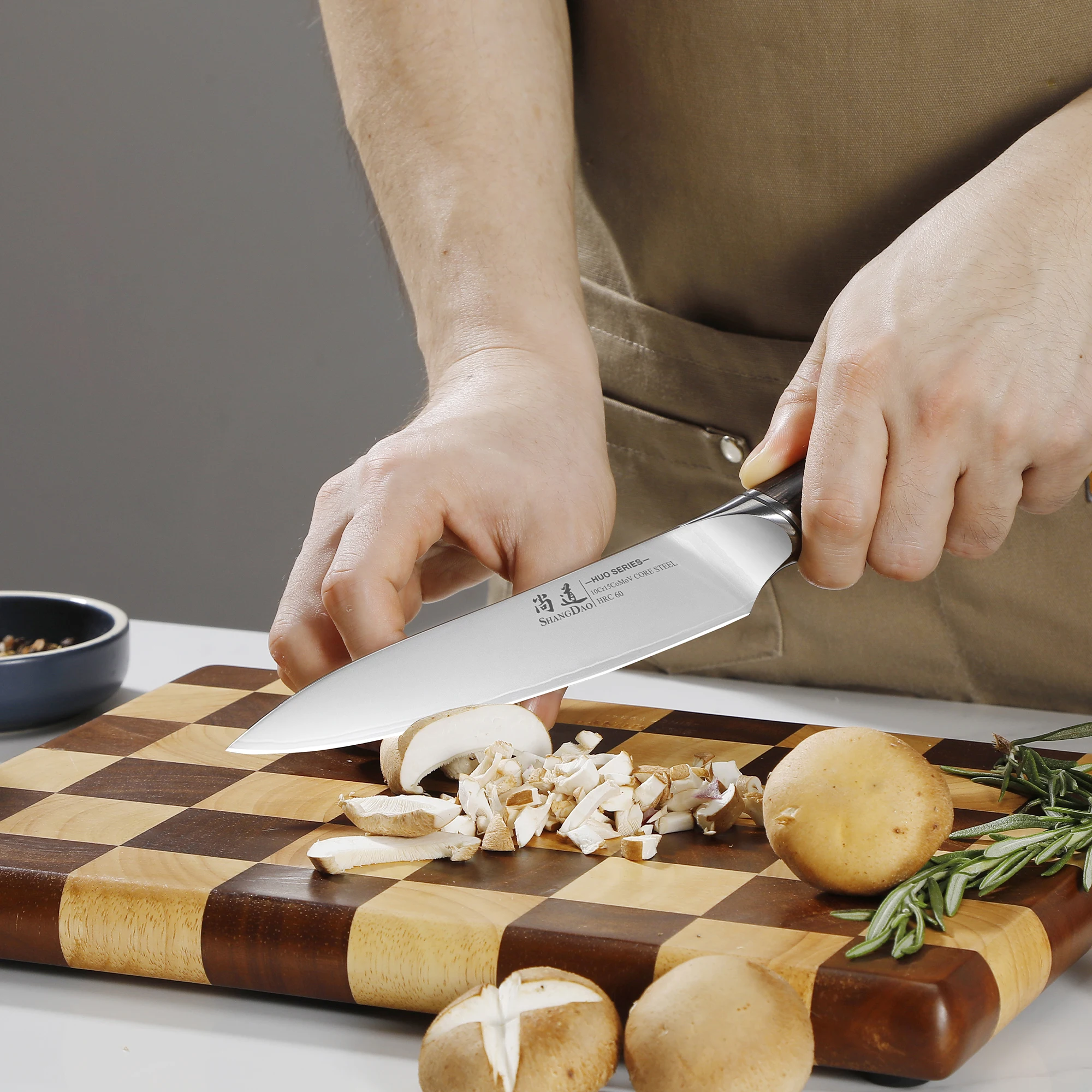 SHANGDAO Kitchen Utility Knife 6 Inch,3 Layers VG10 Alloy Steel, Multipurpose Fruit Paring Knife for Vegetable -Pakkawood Handle - view 5