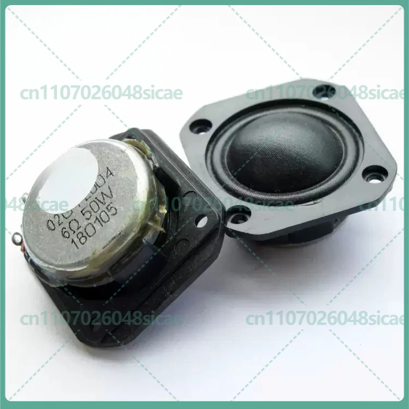 2-8PCS 1.25 Inch Square Silk Dome Tweeter 6Ω 50W Neodymium Magnet High Pitch Speaker