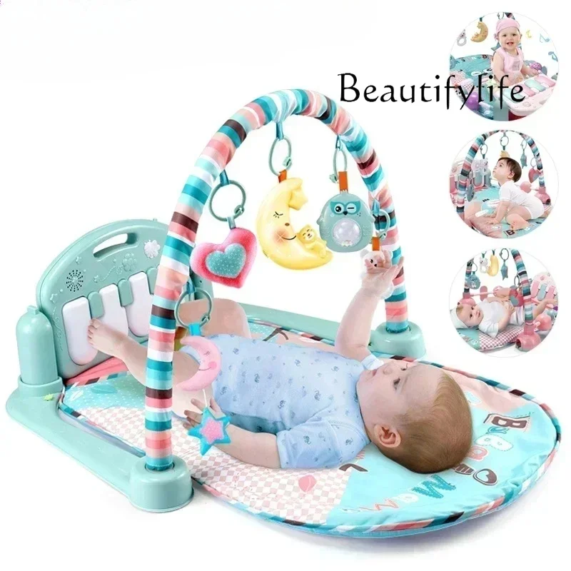 

Activity Play Gym for Newborns - Musical Piano Crawling Blanket and Pedal Game Pad for Early Education - Ideal for 0-36 Months
