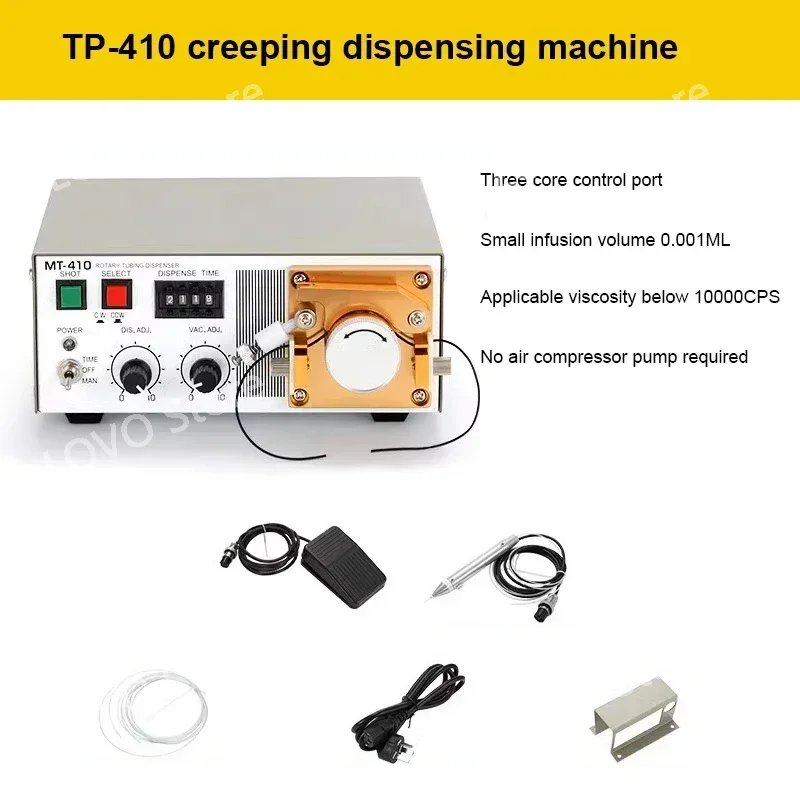 Peristaltic dispensing machine 502 Quick drying glue UV  oil ink precision electric gluing  Intelligent mode