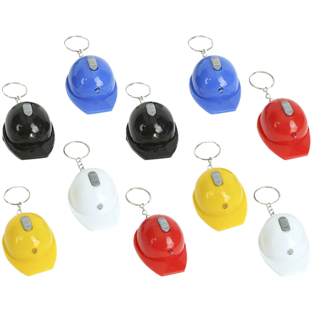 10 قطعة البناء سلسلة المفاتيح الصغيرة مصباح ليد جيب المحمولة الشعلة الصغيرة في حالات الطوارئ في الهواء الطلق مشاعل صغيرة