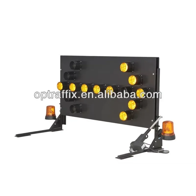 ป้ายไฟ LED ควบคุมความปลอดภัยบนท้องถนน G071710 ไฟเตือน อุปกรณ์จราจร ติดตั้งบนรถบรรทุก แสดงลูกศร