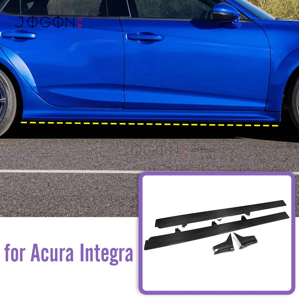 

For Acura Integra Type-S DE5 2022+ Side Skirts Trim Replacement Real Carbon Fiber Accessories