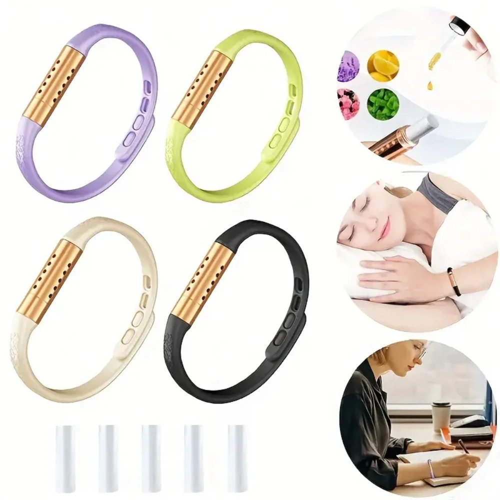Simple and Elegant Style, Colorful Reusable Silicone Bracelets, Diffuser for Aromatherapy and Fashionable Accessory for Daily Wear, Creative Gift