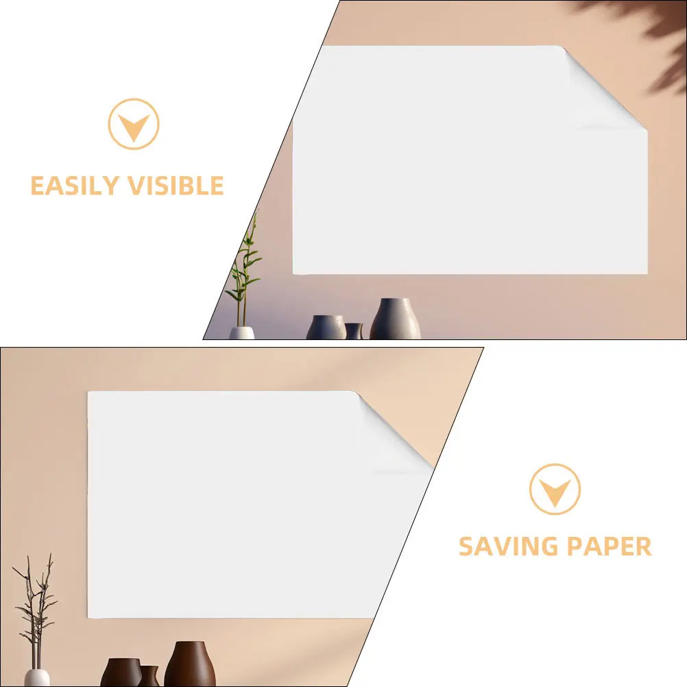 Static Cling Whiteboard Sticker Roll for Wall Door Fridge Dry Erase Reusable Erasable Whiteboard Electrostatic Adhesion Smooth