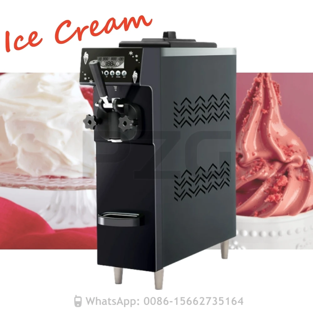 12L/H Icecream Mini Small Cup Italian Softy Soft Serve Ice Cream Machine Maker Prices Home Use Homemade China Ice-cream Making M