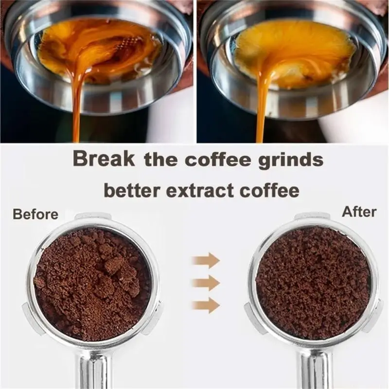 D0AB Stainless Steel Coffee Distribution Needle Portable Coffee Powder Stirrer Coffee Accessories Coffee Ground Distributor
