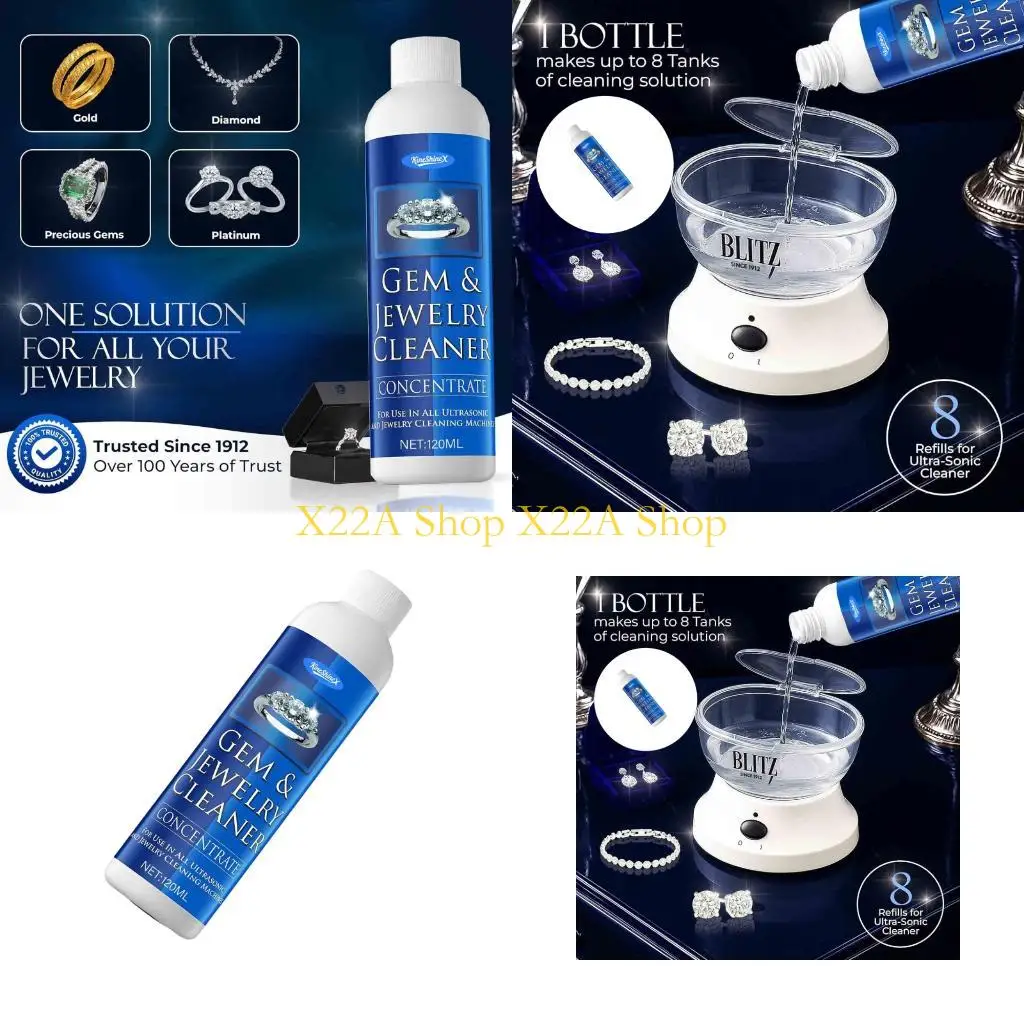 Unique High Performances Jewelry Cleaner 120ml Suitable For Rings Watches Glasses