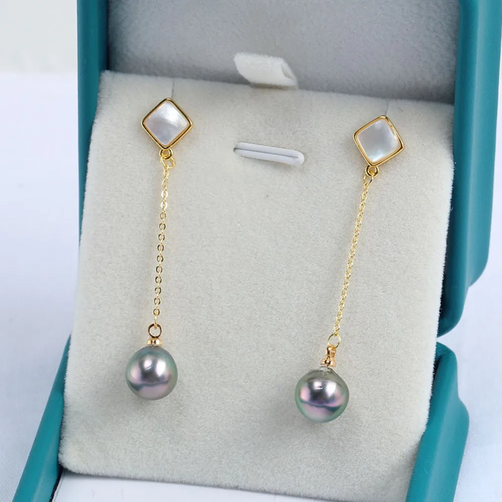 

4PCS S925 Sterling Silver Needle 18K Gold Wrapped Plated Brass Earring Settings Diy Jewelry Pearl Earrings Accessories